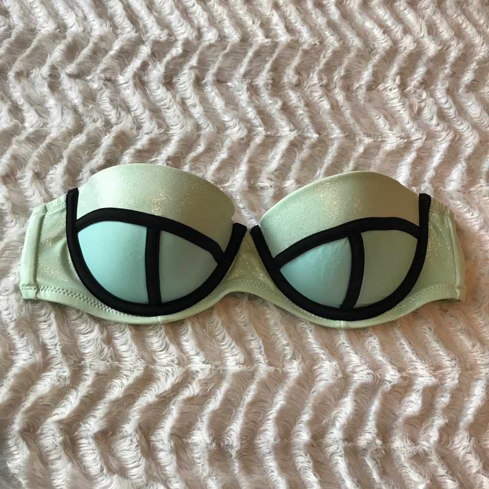 Victoria’s Secret Color Block Shimmer Swim Bandeau